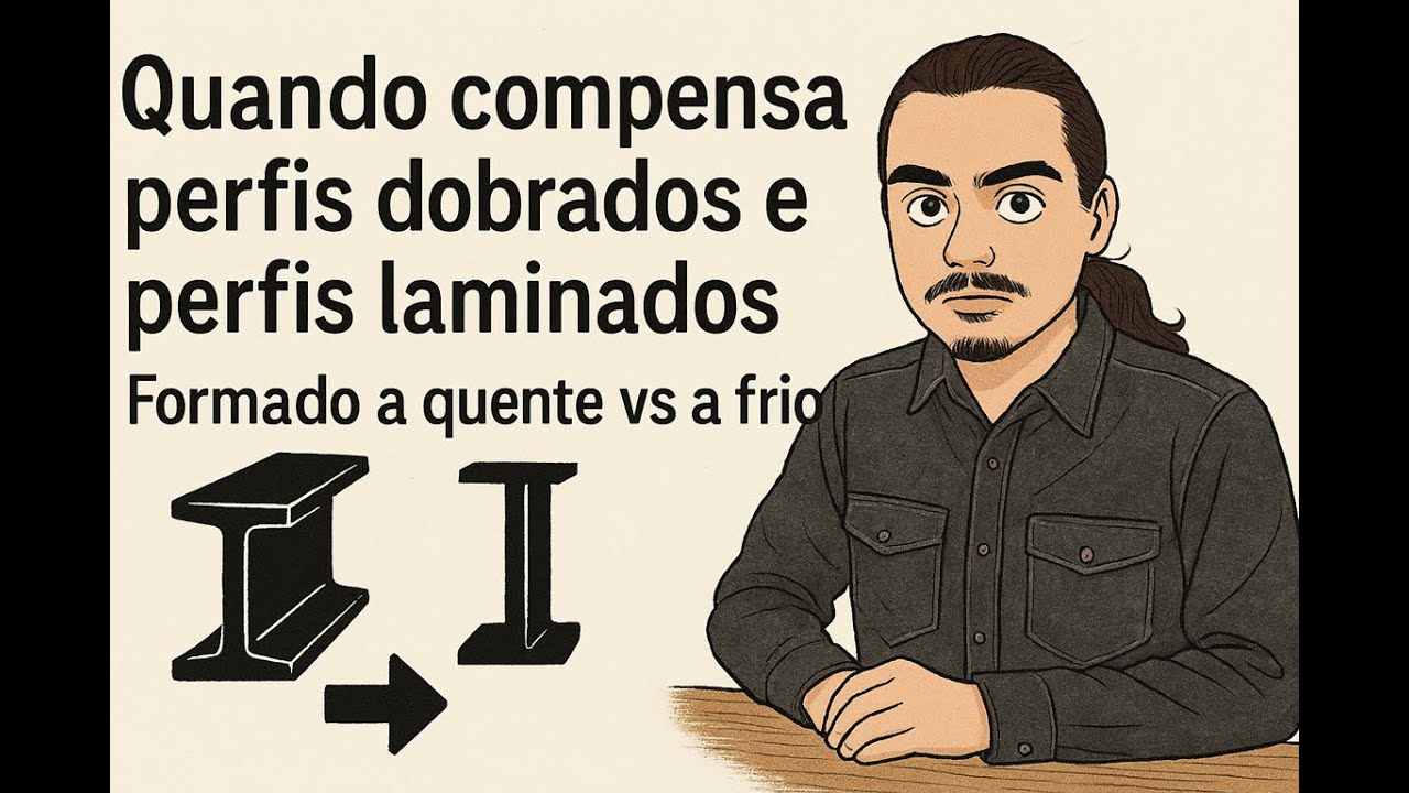 Quando compensa perfis dobrados e perfis laminados  Formado a quente vs a frio - Eng Estrutural