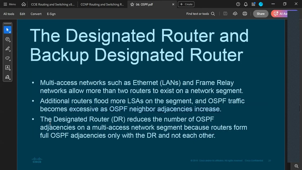 Day 20   OSPF DR BDR and Authentication