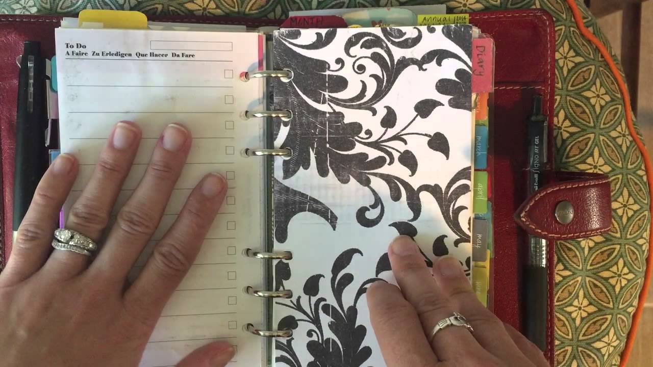 The Crazy Life of J August 2015 Filofax Malden Setup