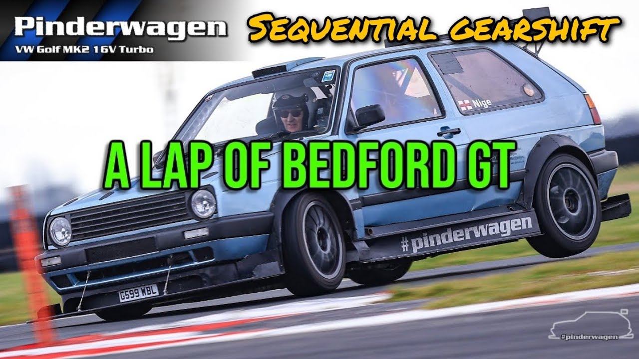 SQS Sequential Shifter | Full lap of Bedford GT | #pinderwagen | 【4K】