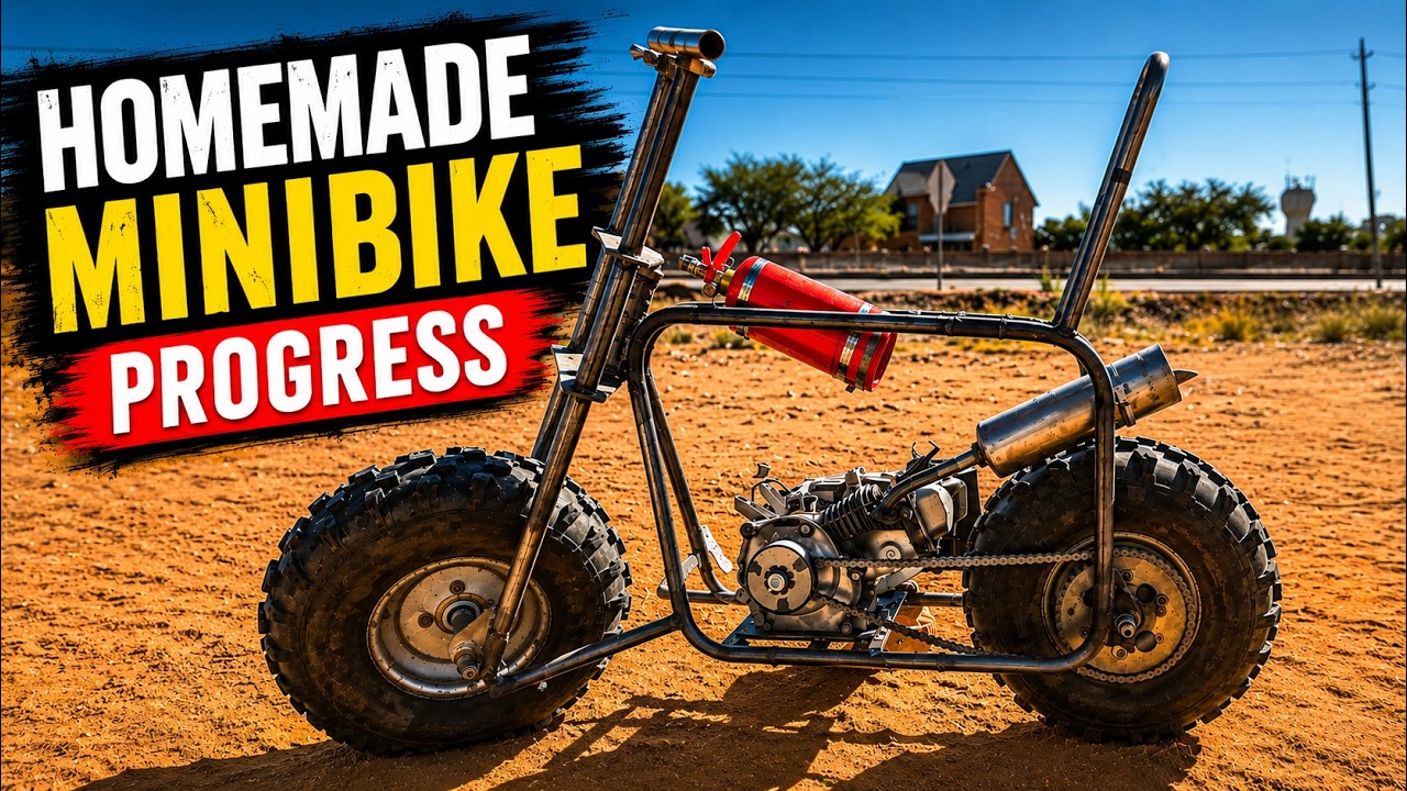 Homemade Mini Bike Build from Scratch: Engine Installation