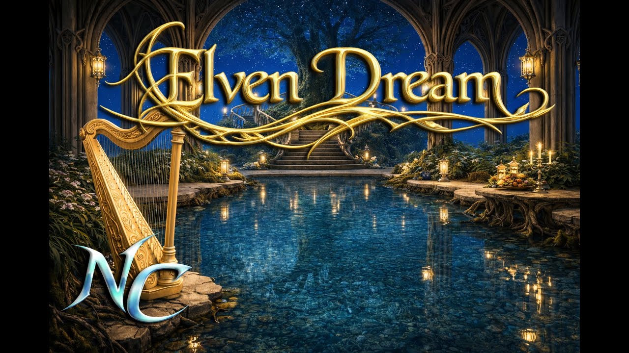 Calm Fantasy Soundscape - Uplifting Elven-Inspired Music - Peaceful, Seamless, Soft Choir & Harp