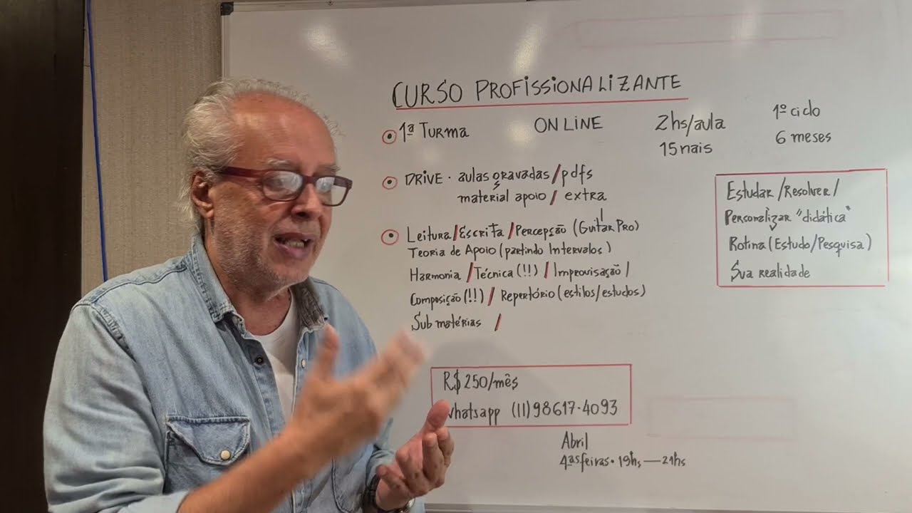 Curso Profissionalizante com Mozart Mello