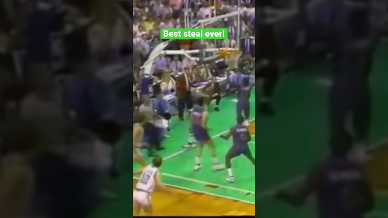 LARRY BIRD Comes Through In The Clutch - #basketball #larrybird #shorts