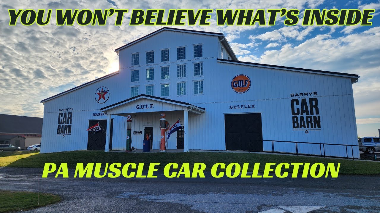 BARRY'S CAR BARN - Private Muscle Car Collection Open To The Public