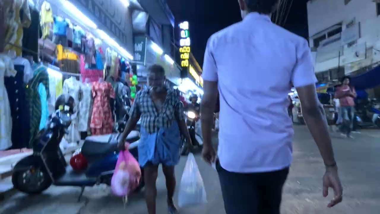 Kottayam City Night Walking Tour 🇮🇳 | Kerala India 4K | Streets, Markets & Local Life