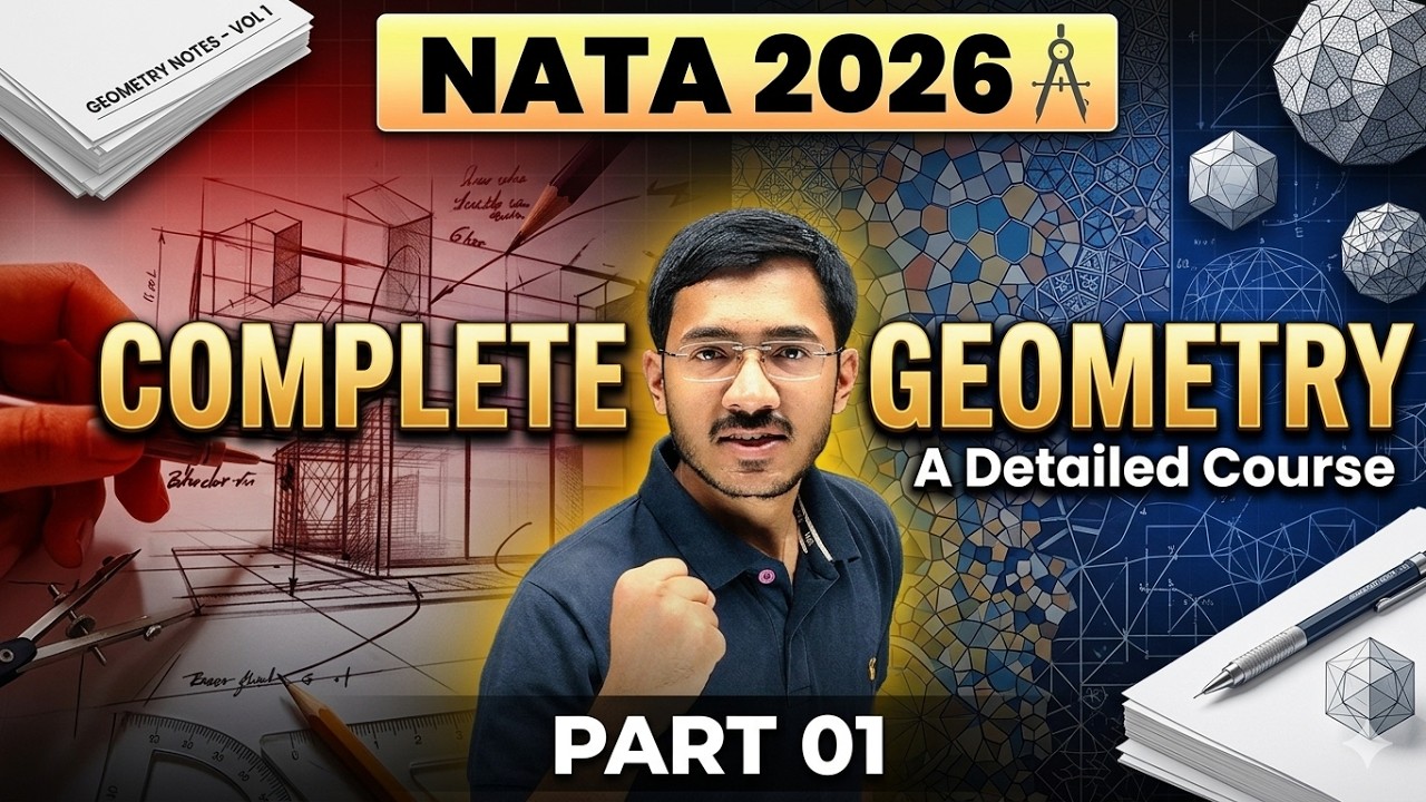 NATA 2026 Complete Geometry | Detailed Course 01 | Safal Together | Sachin Prajapat