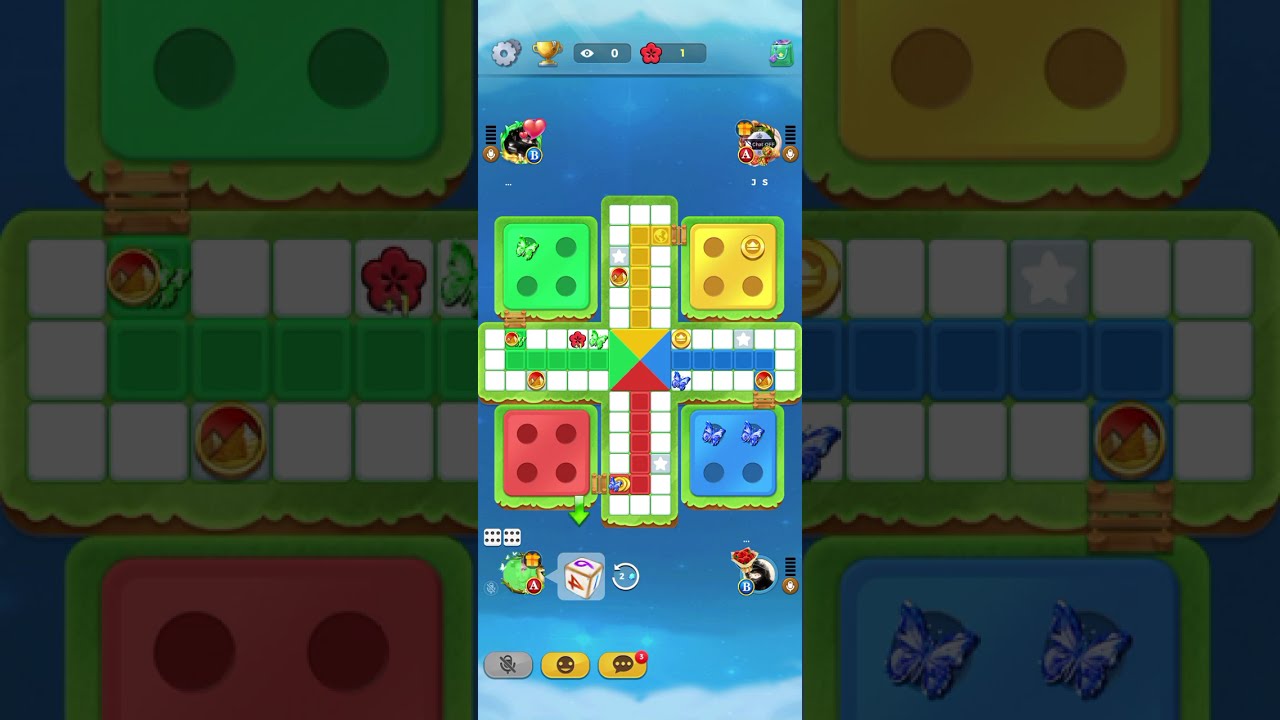 YALLA LUDO ONLINE MOBILE GAME FULL MATCH #1