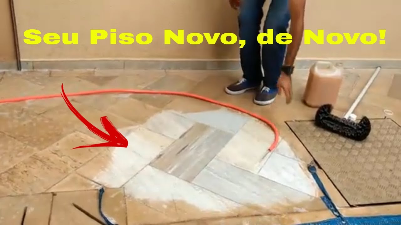 Como limpar Piso encardido piso de piscina e pedras