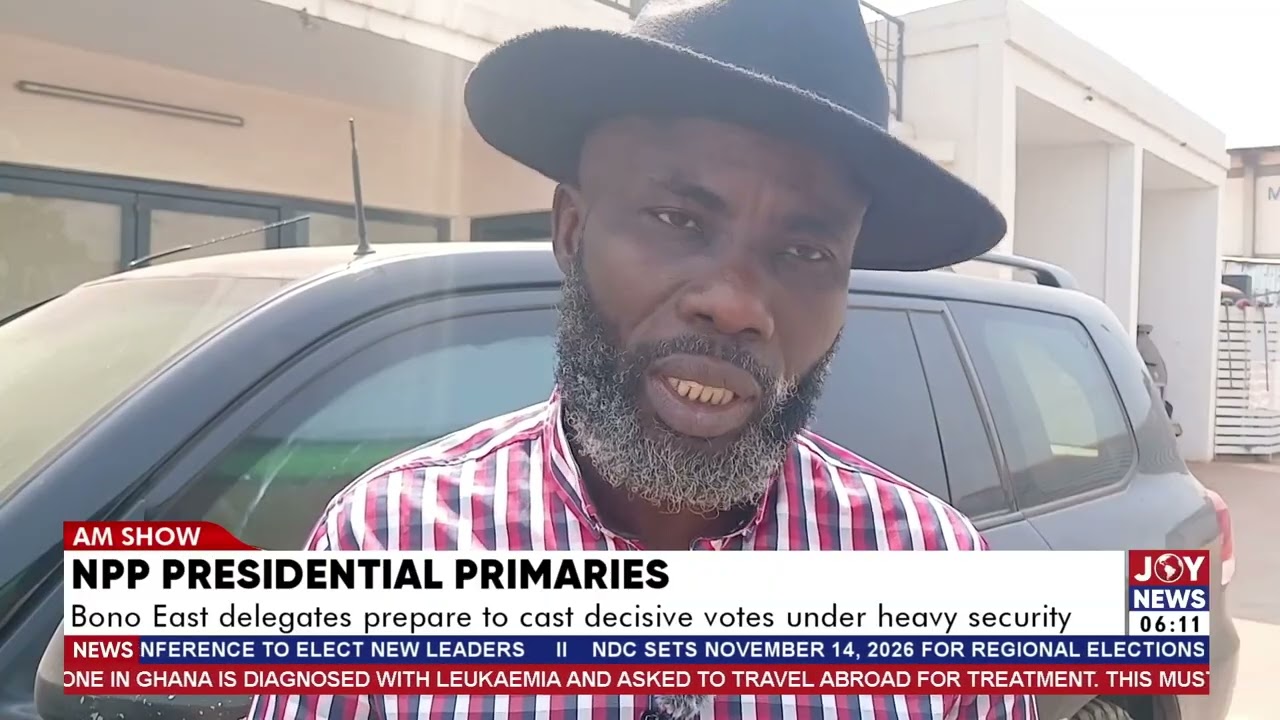NPP presidential primaries: Bono East delegates prepare to cast decisive votes under heavy security.