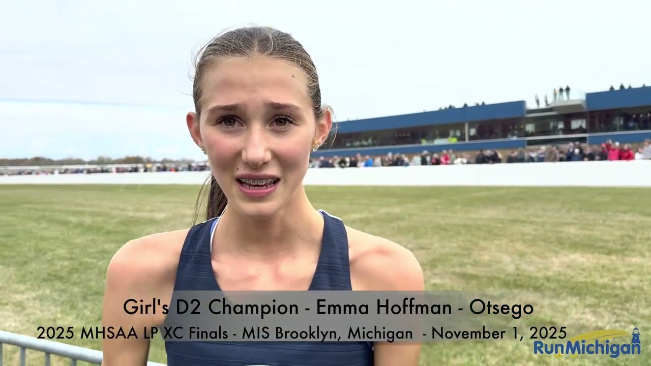 Interview: Emma Hoffman of Otsego at the 2025 MHSAA LP Cross Country Finals