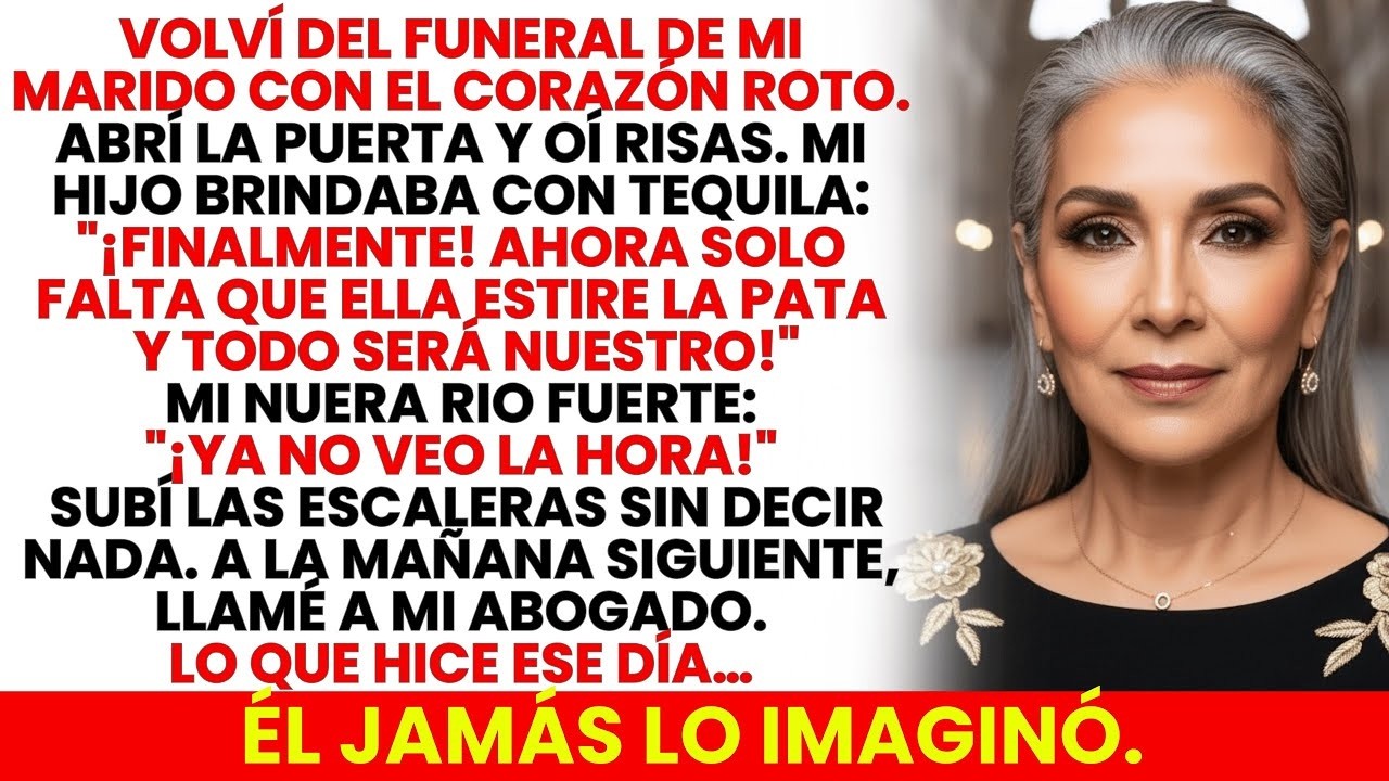 Mi Hijo Brindó En El Funeral De Su Padre: “Solo Falta Que Ella Estire La Pata Ahora”…Él No Lo Sabía…