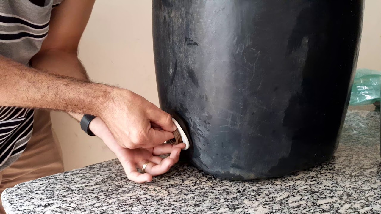 Como colocar flange em bombona