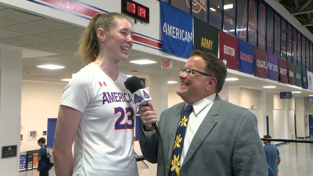 AU Volleyball Postgame vs. Marist - Freshman Carly Sciborski