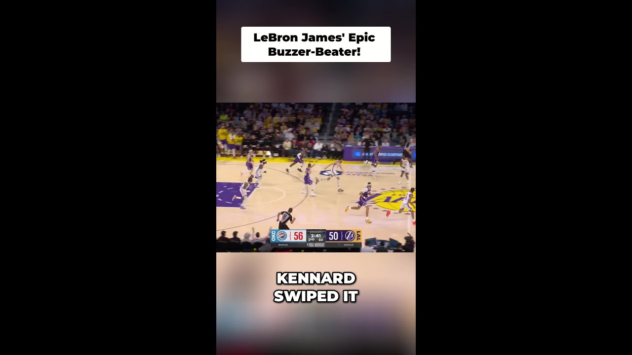 LeBron James' Epic Buzzer-Beater! 😮#nba #basketball #shorts #labron