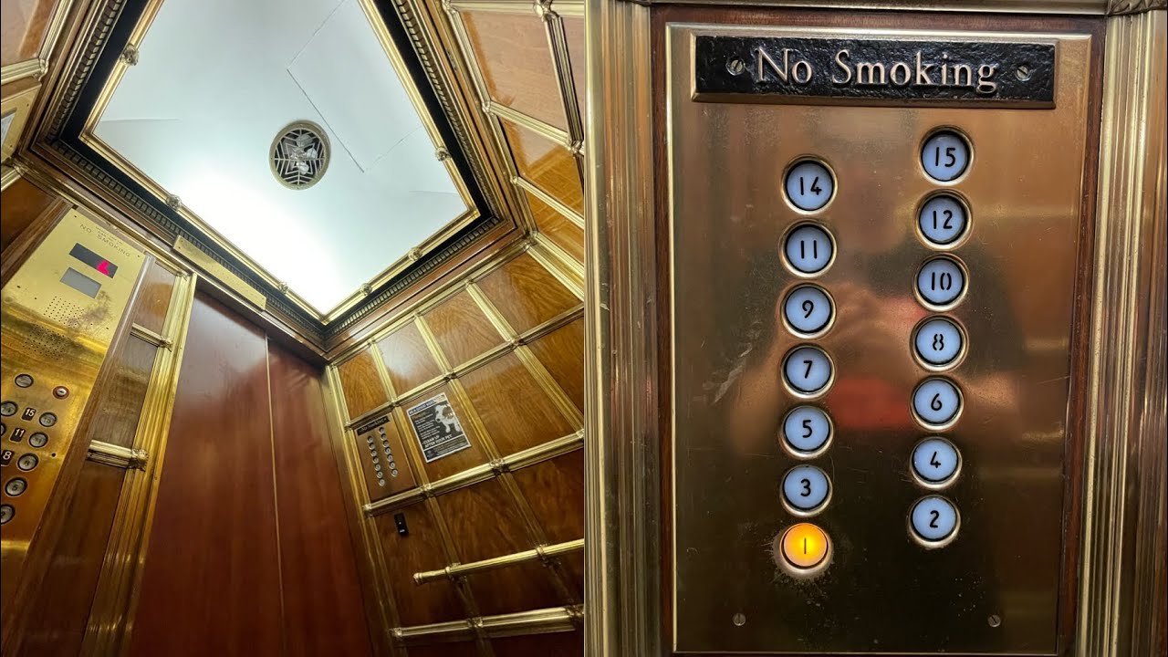 MUST WATCH: AMAZING Haughton/Schindler Traction Elevators @ Leader Building - Cleveland, OH.