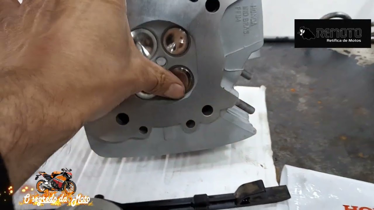 Cbx250 Twister, montagem parcial do motor (parte de cima)