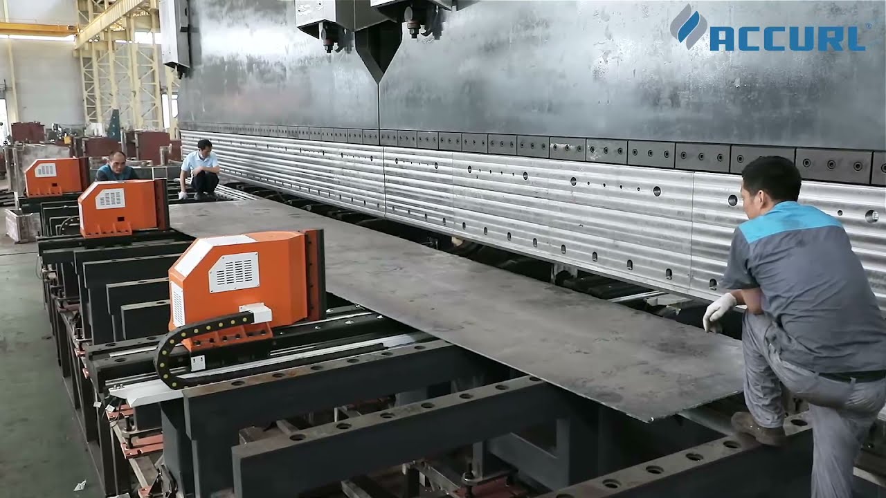 Tandem Press Brake for Sheet Light Pole Bending Solution with 3000 tons CNC machines ACCURL