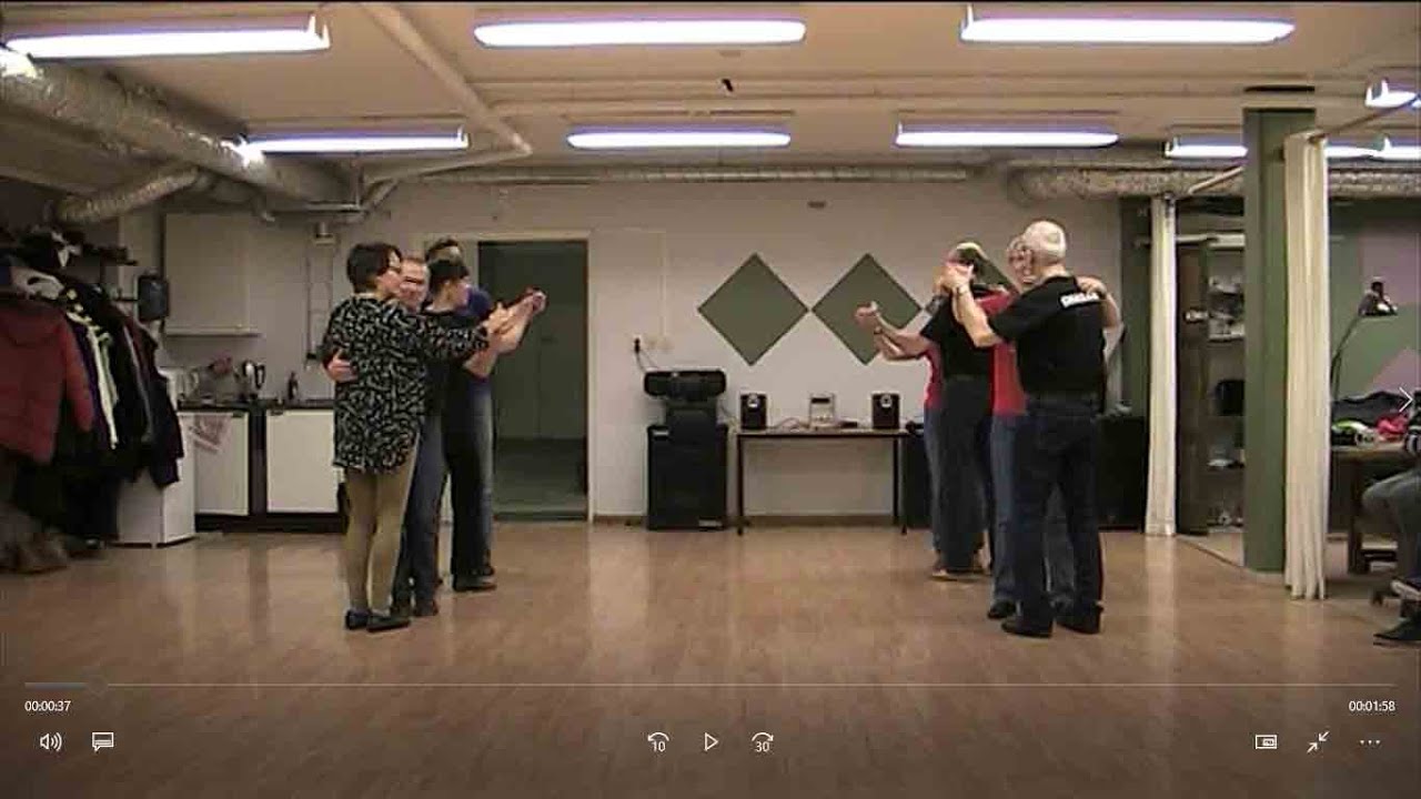 Guldstalaget folkdanslaget Skellefteå dansar Nedför Vägen.