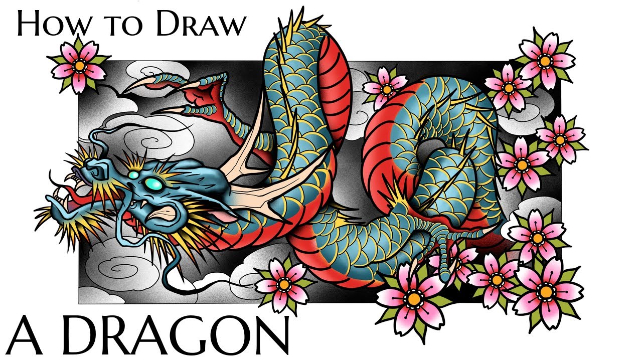 How to Draw a Full Body Dragon | Daily Drawing Tutorial