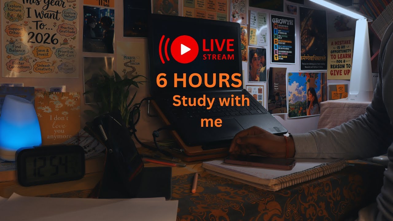 Day 9/60 SBI clerk | live study with me | 6 hour POMODORO | no excuse