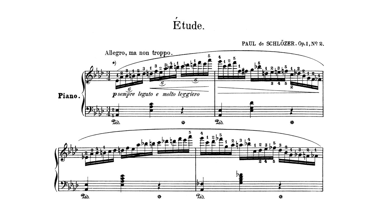 Paul de Schl&ouml;zer - &Eacute;tude de Concert Op. 1, No. 2 [Stephen Hough]