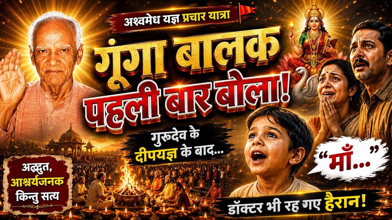 Real Life Miracle of Gayatri Parivar | गूंगा बच्चा बोला मां | Inspirational Story #shantikunj