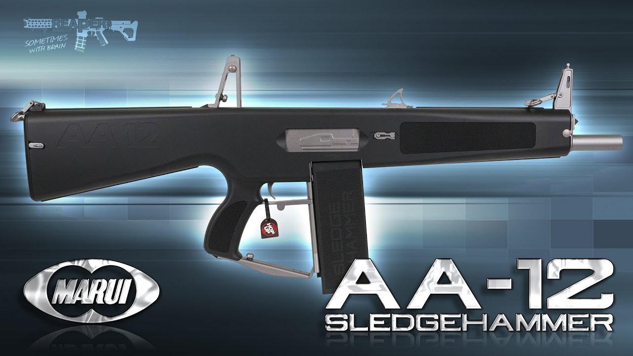 [Review] Tokyo Marui AA-12 Sledgehammer Full-Auto Shotgun TM 6mm Airsoft/Softair 4K UHD