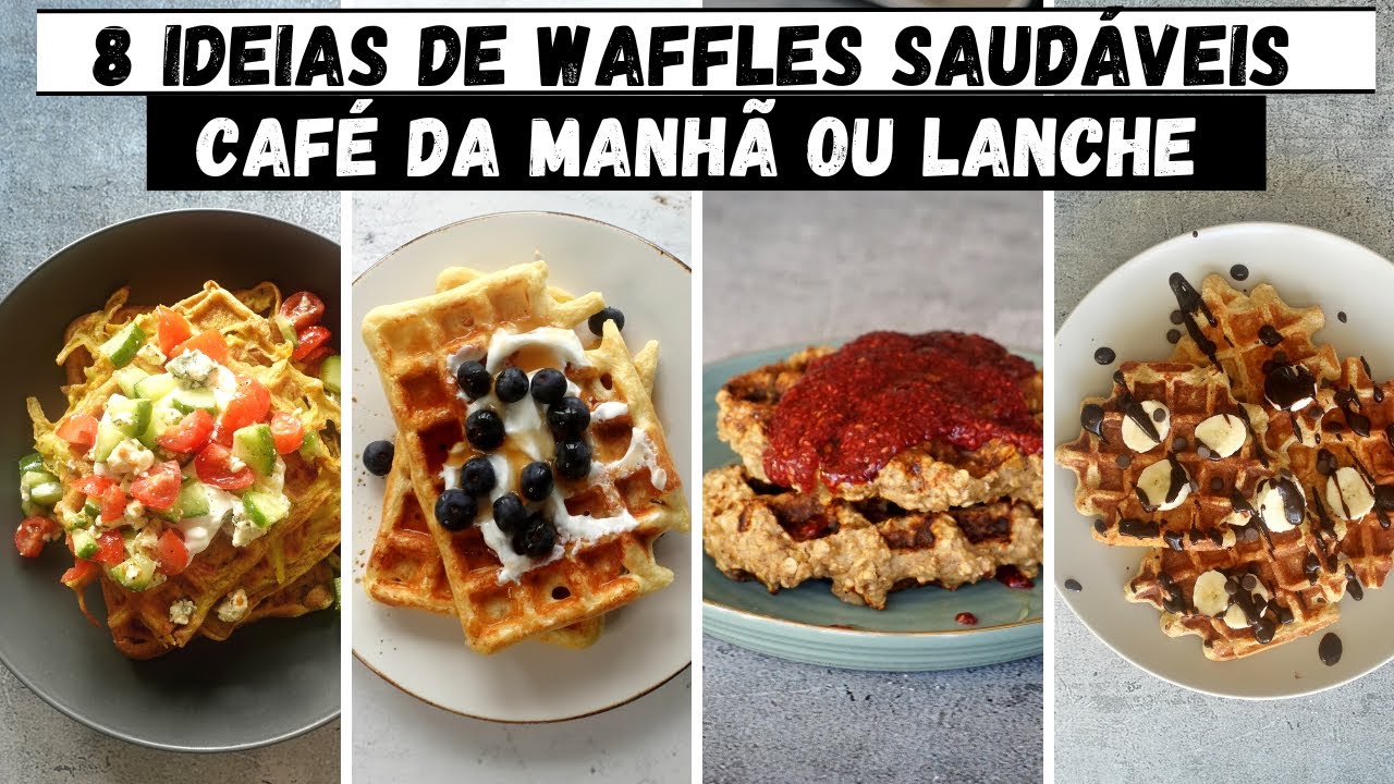 Sem Farinha de Trigo & Prepare Waffles Saudáveis e Rápidos P/ Café da Manhã ou Lanche