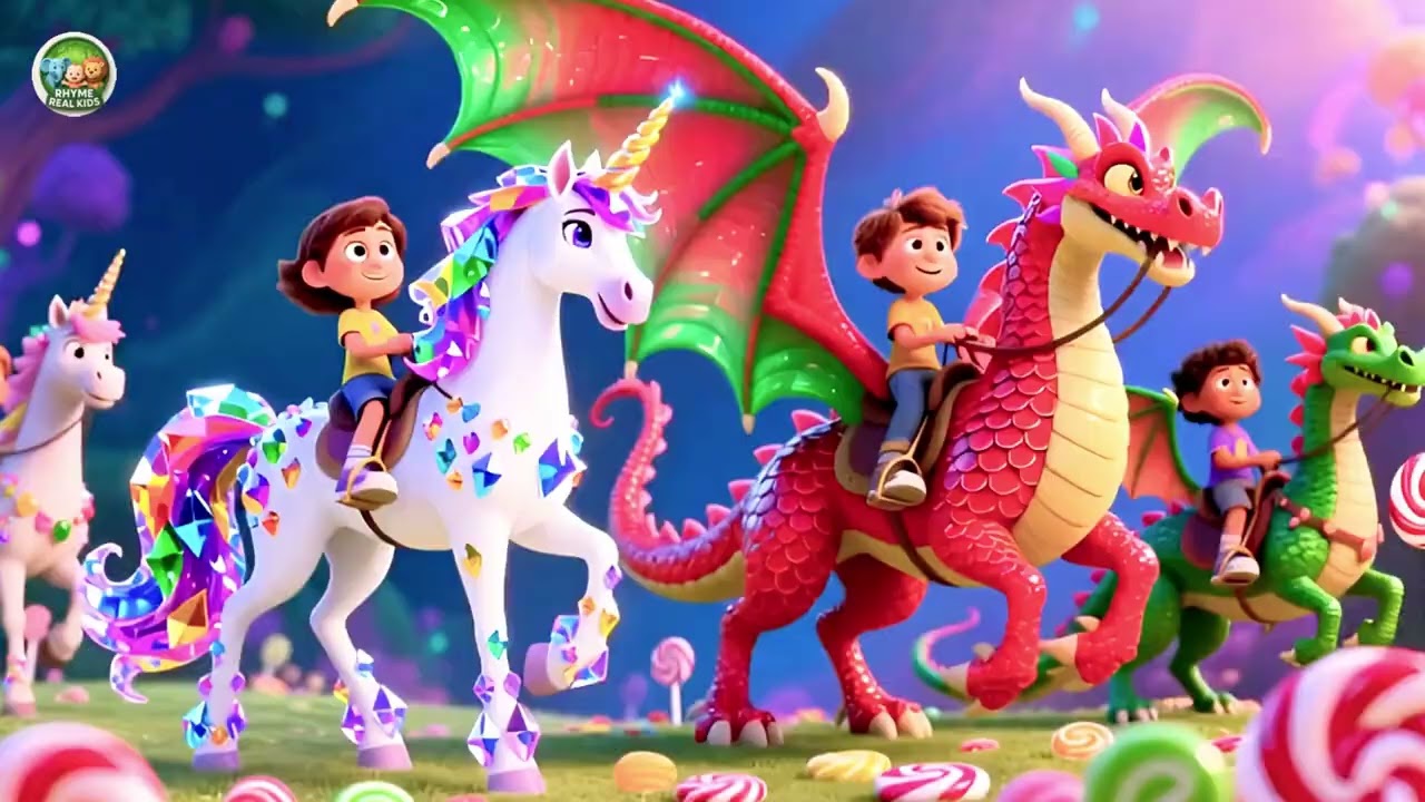 Baby & the Magic Dragon 🐉✨🌈🎶 Fun Magical Dragon Adventure & Learning Song for Kids | Nursery Rhyme