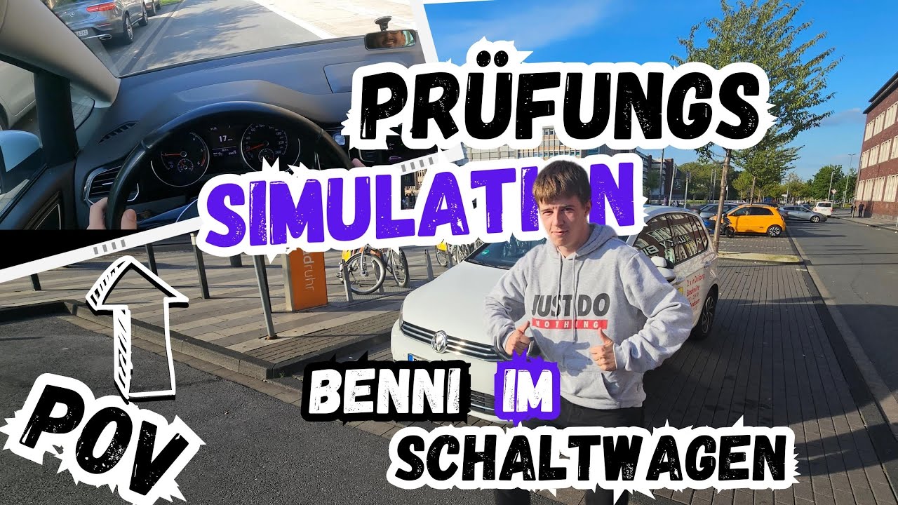 POV, Fahrprüfung, Bennis Prüfungssimulation, Klasse B, Schaltwagen