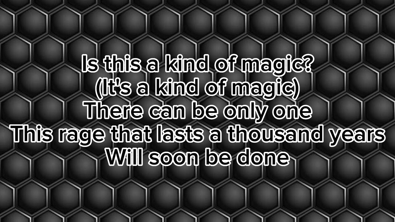 A Kind Of Magic - Queen (Lyrics)