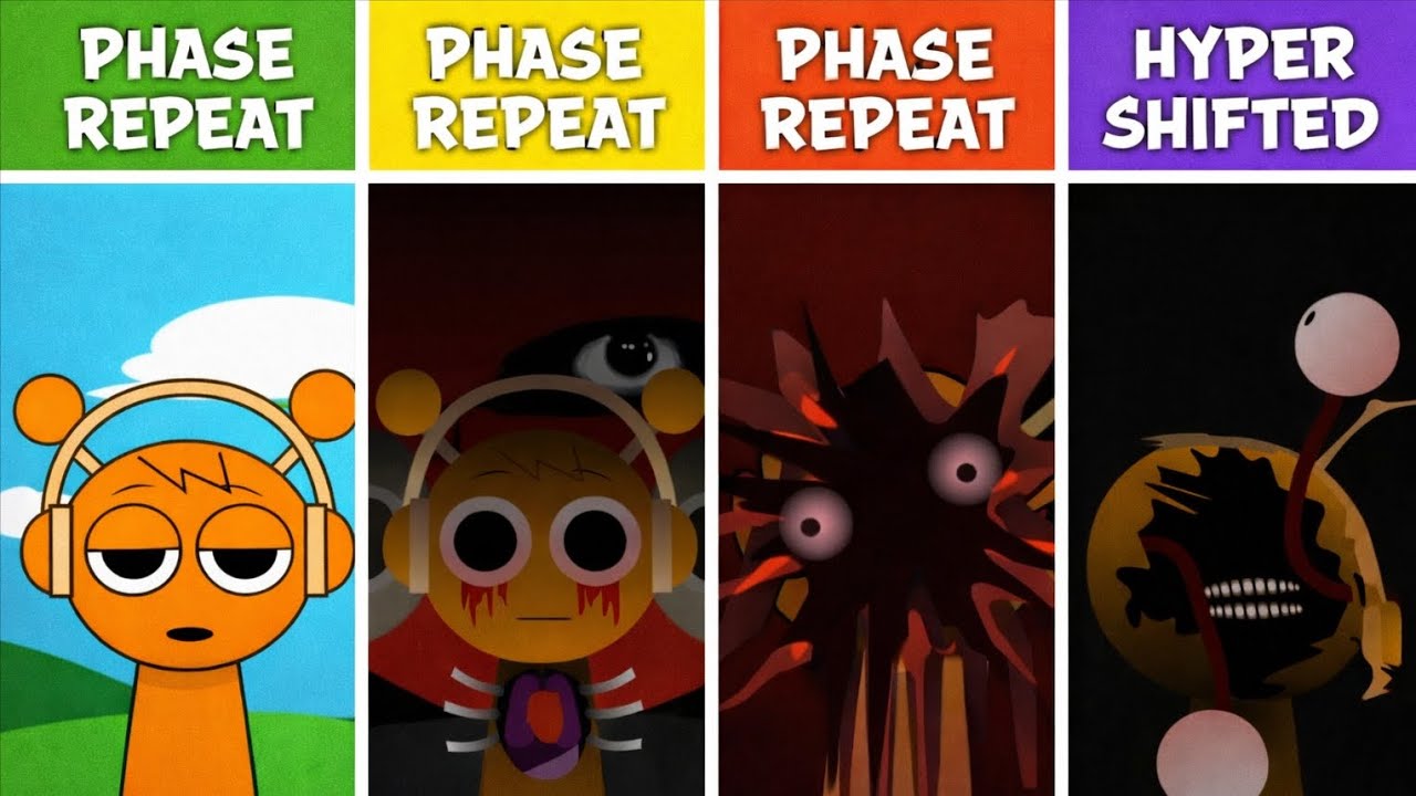 Sprunki Phase 1 Phase 2 Phase 3 REPEAT vs HYPER SHIFTED