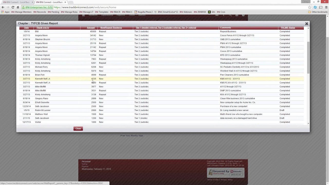 BNI Connect: Giving & Tracking Referrals Online -  February 11, 2015