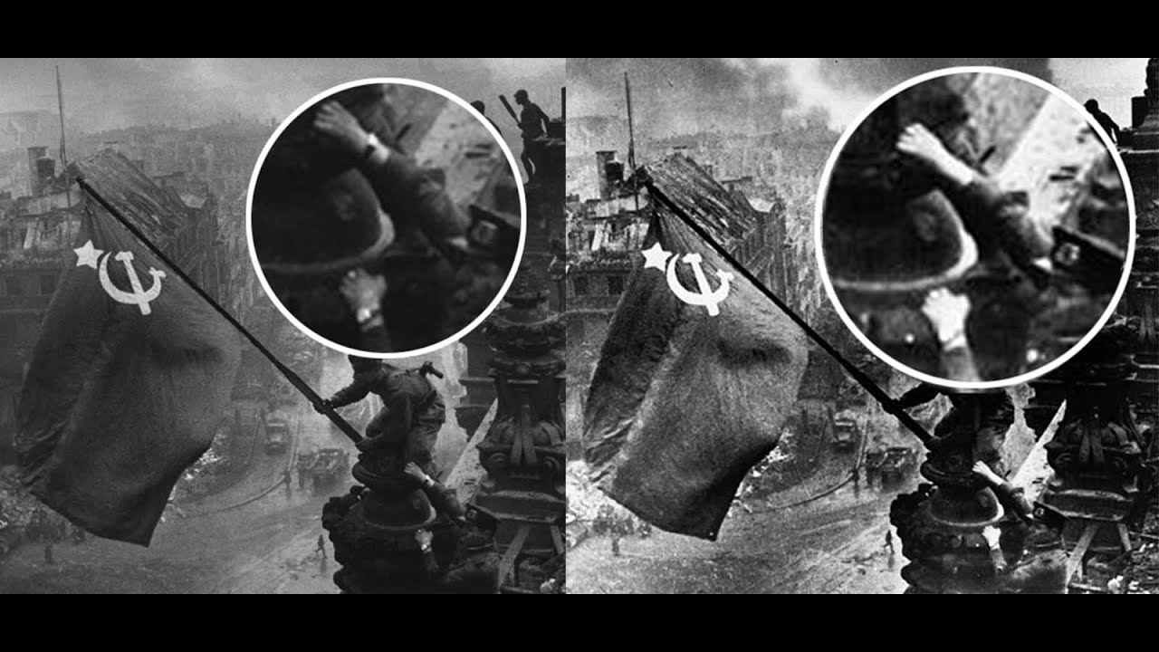 RARE: The Iconic Soviet Reichstag Photo's Dark Secret