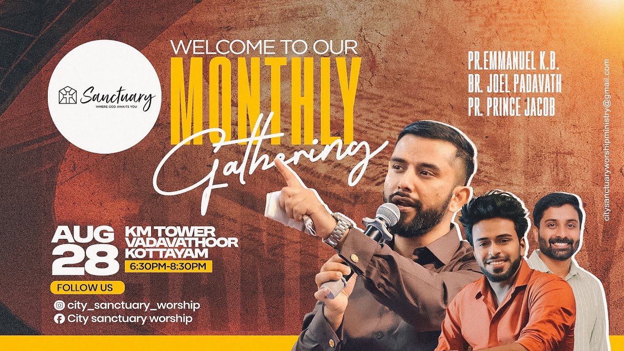 CITY  SANCTUARY  WORSHIP  KOTTAYAM || LIVE  ||  28 AUGUST 2025