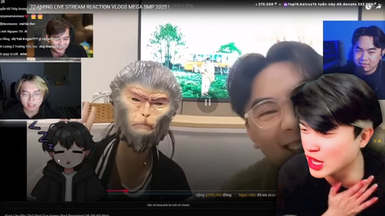 Siro Reaction NeyuQ Reaction Kuro Reaction Anh Bon Reaction T Gaming Reaction Vlog Mega SMP Show Mặt