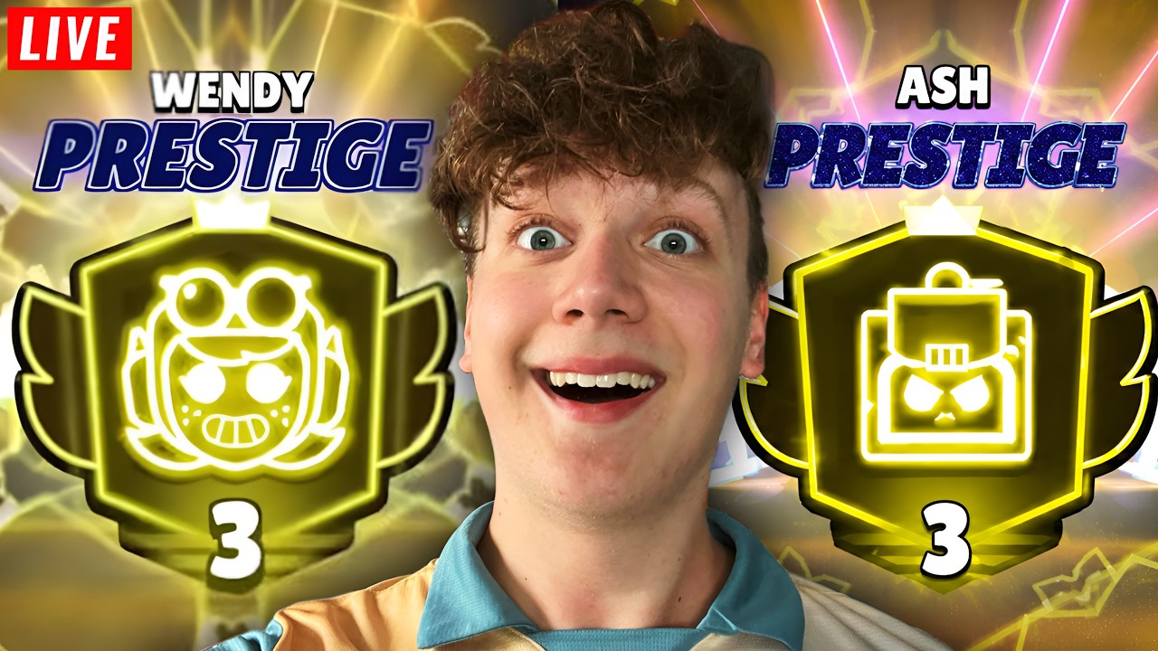 Pushuję PRESTIŻ 3 na ASHU i WENDY w Brawl Stars! *Dzisiaj OBOJE na P2??* 🤯🤯🤯