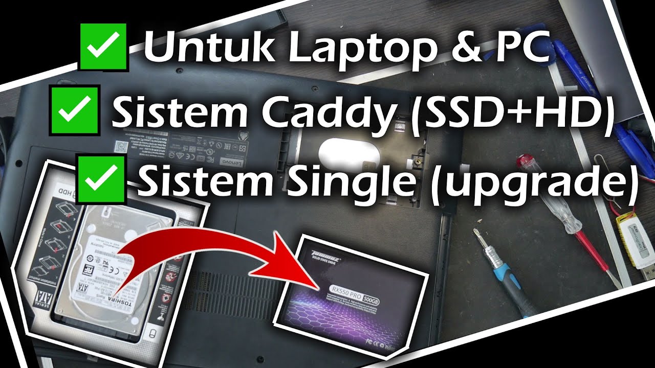 Cara Ganti / Upgrade HDD ke SSD Laptop & PC Tanpa Install Ulang Windows