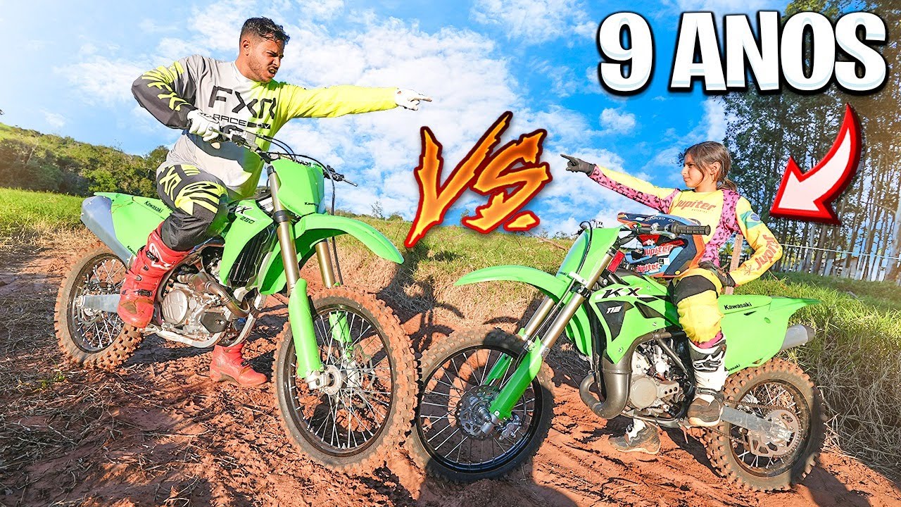 FIZ UM RACHA CONTRA UMA CRIANÇA DE 9 ANOS NO MOTOCROSS