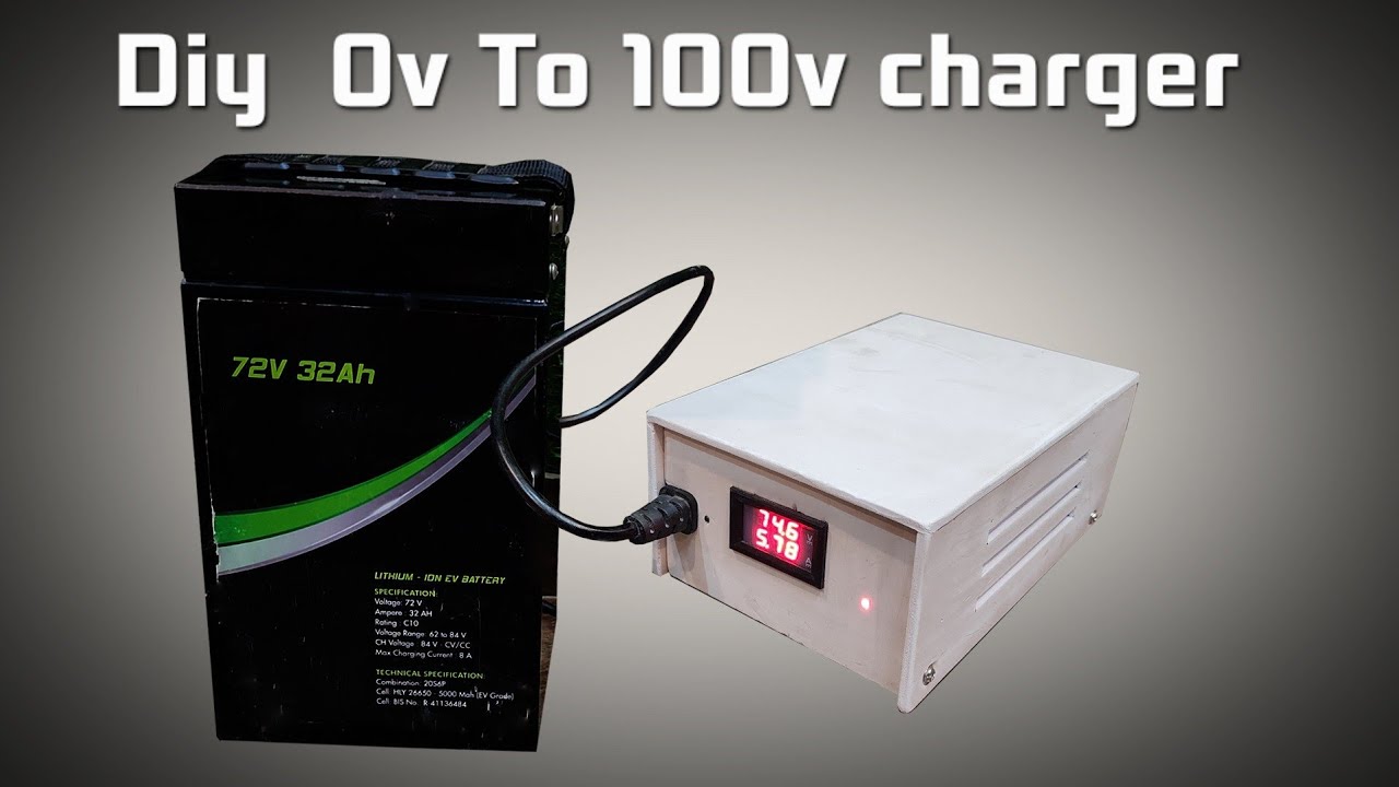 0v to 100v 8amp lithium battery charger #short circuit #overcharging protection #autocut 