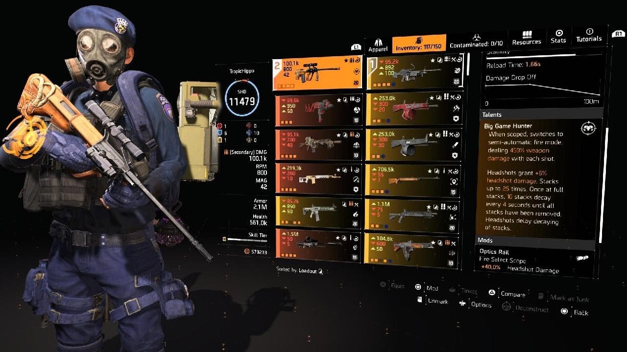 Division 2: DZ Meta 7% Regen Bighorn (PvP) My version of the most broken DZ build 🤷🏻