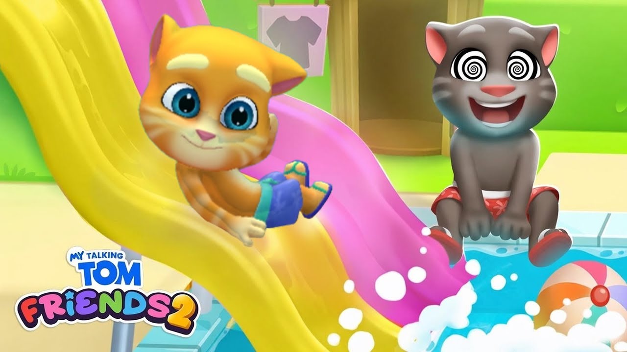 Waterpark Day 💦 My Talking Tom Friends 2 Game Stories Shorts All Characters Animation All Trailers