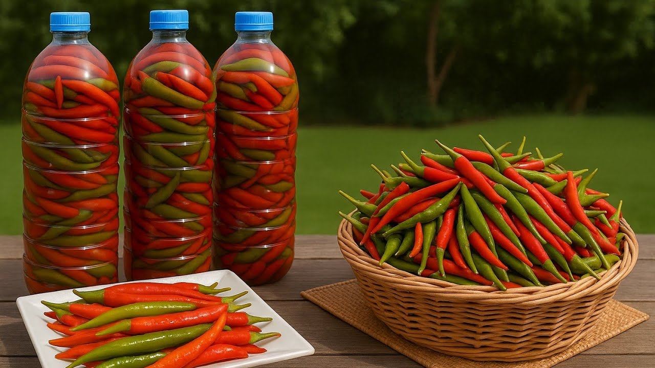 🌶سر تمليح الفلفل الأحمر الحار (فلفل بر العبيد) والحفاظ على قرمشته لأكثر من عام بطريقة طبيعية وناجحة