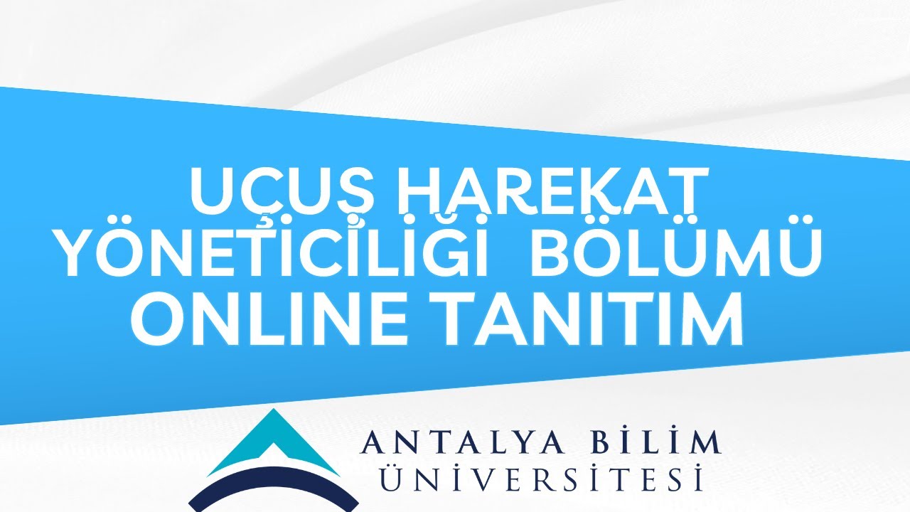 UÇUŞ HAREKAT YÖNETİCİLİĞİ BÖLÜMÜ TANITIM