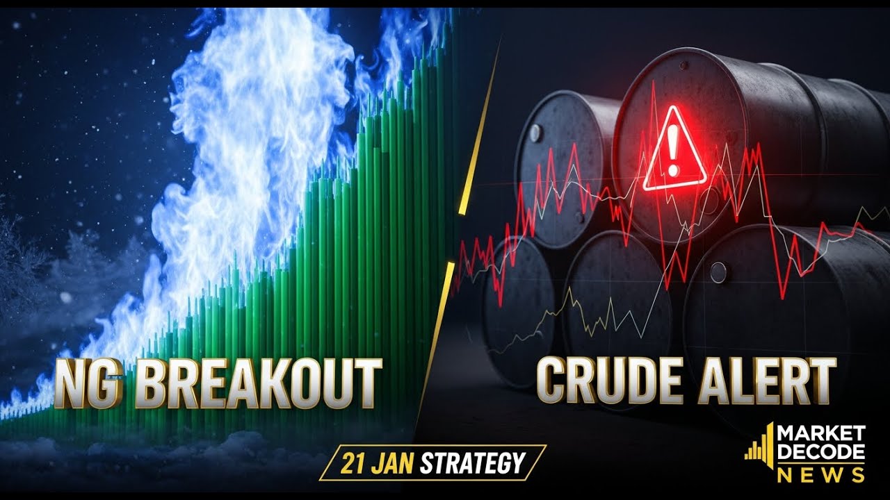 MCX Natural Gas & Crude Oil Trading Plan | Wednesday 21 Jan 2026 | Market Decode News 