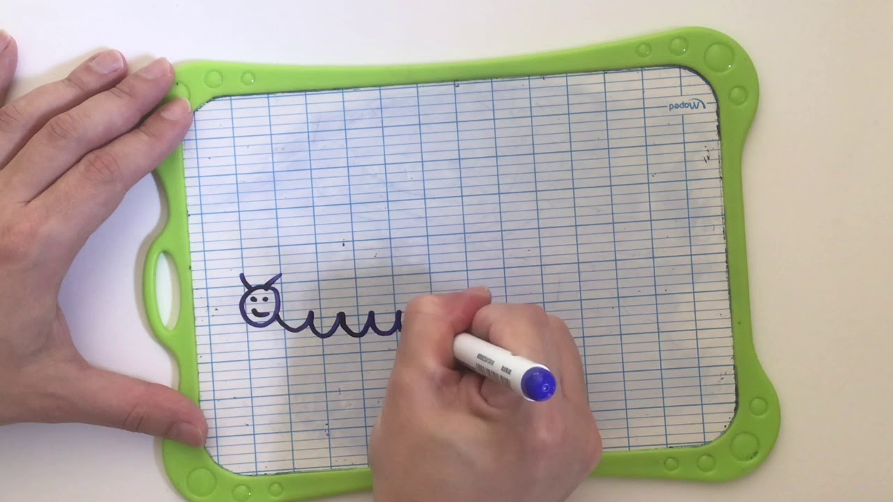 &Eacute;criture cursive d&eacute;couverte N et M