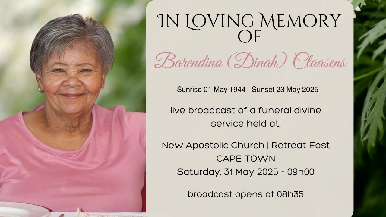 In Loving Memory | Barendina (Dinah) Claasens | 1944 - 2025