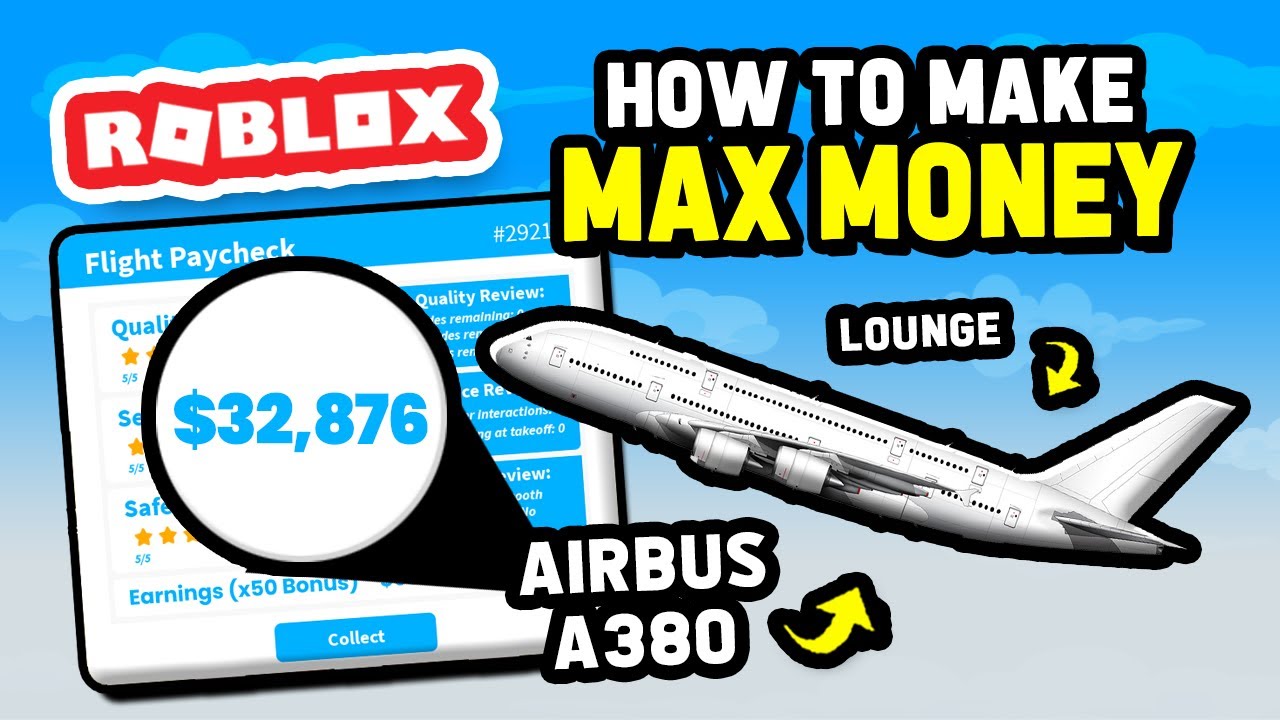 Как заработать МАКСИМУМ ДЕНЕГ на A380 в Cabin Crew Simulator (Roblox)