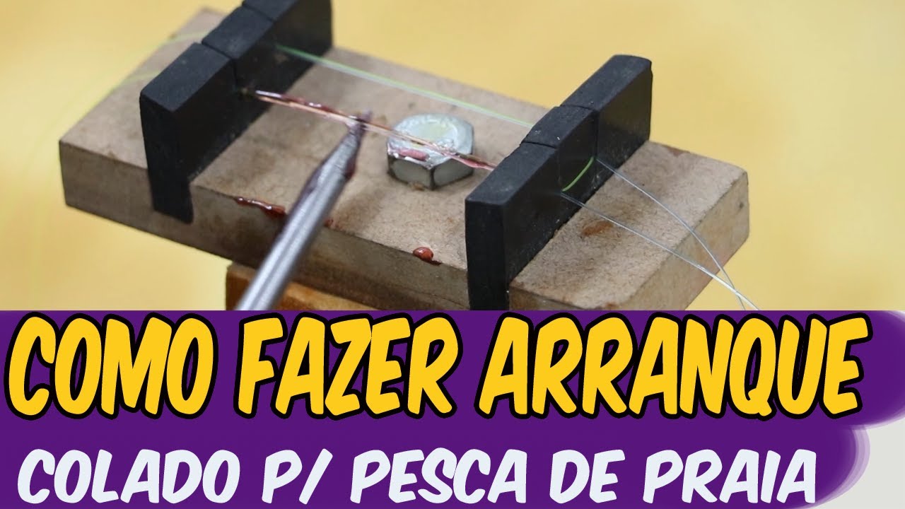 Como COLAR seu LEADER ou ARRANQUE de PESCA de PRAIA - Dicas de SURFCASTING